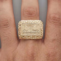 Nugget Ring Last Supper Gold Plated Men & Women's Ring: SIZE 9 ONLY